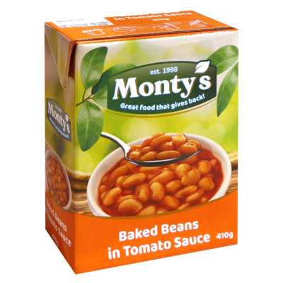MONTYSBAKED BEANS 410G